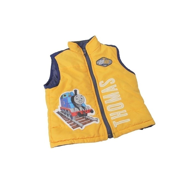 Thomas and Friends Thomas The Tank Engine Puffer Vest Infant 18 Months Outerwear - Picture 1 of 8